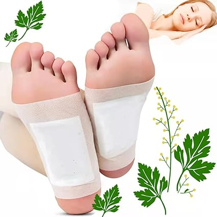 Patches Natural Wormwood Foot Pads Reliefing Stress Deep Cleaning 10pc